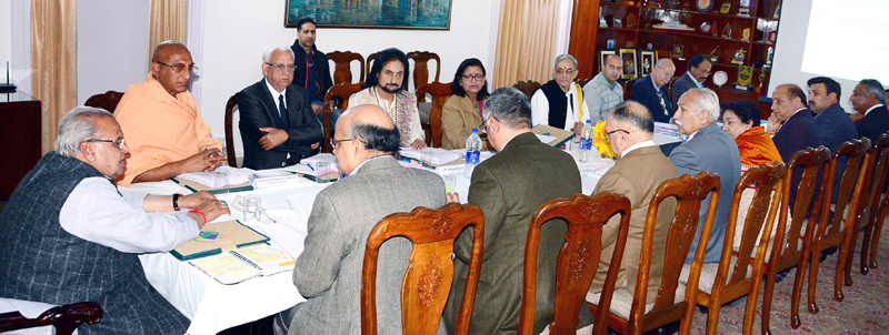 Governor Satya Pal Malik presiding over the meeting of SASB in Jammu on Thursday. Governor Satya Pal Malik presiding over the meeting of SASB in Jammu on Thursday.
