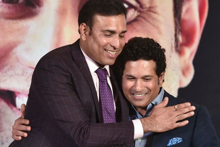 Sachin with Laxman