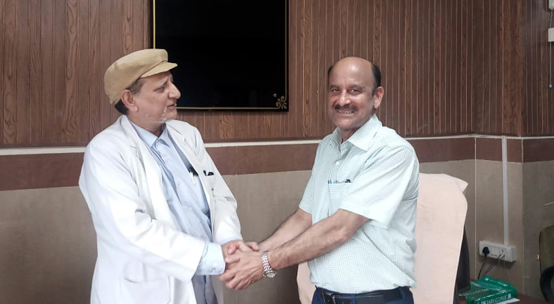 Dr Kuldeep Singh taking over as Principal GMC Rajouri on Tuesday. Dr Kuldeep Singh taking over as Principal GMC Rajouri on Tuesday.