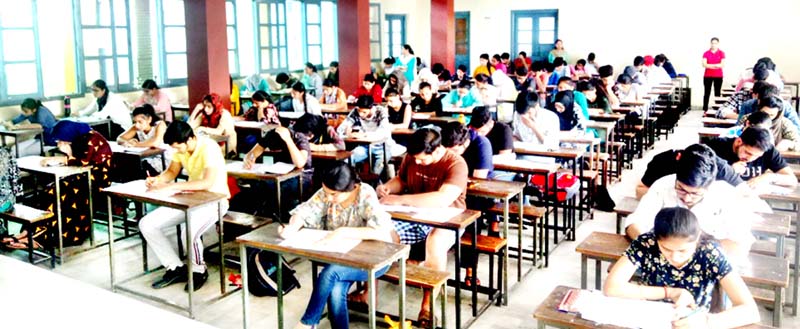 Students appearing in ASL Tutorial’s VST at Jammu. Students appearing in ASL Tutorial’s VST at Jammu.