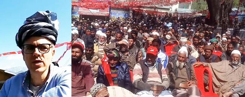 NC vice president addressing a rally at Bandipora on Monday. NC vice president addressing a rally at Bandipora on Monday.