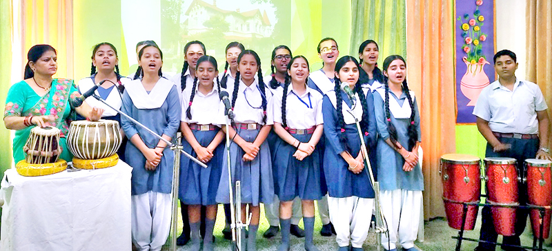 Students presenting a song while celebrating 36th Raising Day of AWES. Students presenting a song while celebrating 36th Raising Day of AWES.