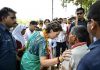 Congress General Secretary Priyanka Gandhi Vadra during an election campaign for Lok Sabha polls, in Amethi on Wednesday.
