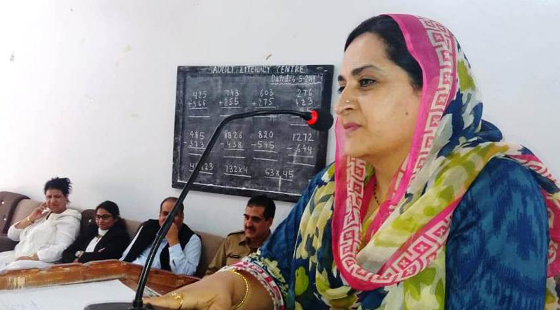 Resource person delivering address during a campaign on Monday. Resource person delivering address during a campaign on Monday.