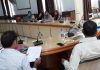 Director, Social Welfare, Jammu Dr Bharat Bhushan reviewing working of the department in Poonch.