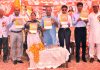 Chief guest and guests of honour during celebrations of 446th Prakash Divas of Guru Nabha Dass Ji at Jammu.