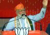 Prime Minister Narendra Modi addressing rally in Mau (UP) on Thursday.