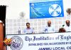 An expert addressing the participants during a seminar at IEI Jammu Centre.