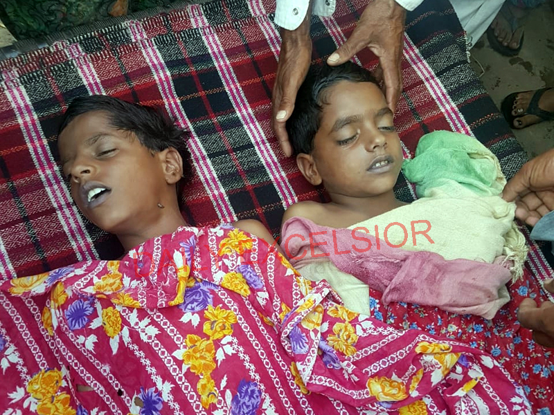 Bodies of two minor brothers who drowned in Nikki Tawi on Wednesday.