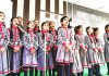 Group song being presented by KV students during Annual day celebrations at Bhaderwah.