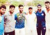 Performers of KCCC posing for a group photograph after scripting win over NCC at GGM Science College Hostel ground in Jammu.