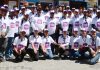 Participants of Bike Rally to promote YONO App posing for a group photograph in Leh. -Excelsior/Morup Stanzin