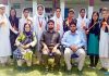 The NCC cadets of Government PG College, who excelled in the ATC posing with Principal at Rajouri.