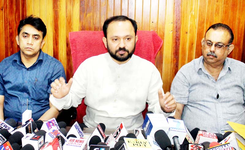 IkkJutt Jammu chief Ankur Sharma addressing a press conference on Thursday. -Excelsior/Rakesh IkkJutt Jammu chief Ankur Sharma addressing a press conference on Thursday. -Excelsior/Rakesh