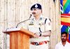 DGP Dilbag Singh addressing jawans and officers at Poonch.