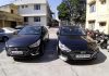 Two cars with same registration number in Lakhanpur police custody on Saturday. -Excelsior/Pardeep