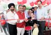 Neeraj Anand, President Chamber of Traders Federation inaugurating electrical showroom at Jammu.—Excelsior/Rakesh