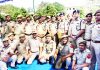 DGP Dilbag Singh and members of investigation teams posing for group photograph.