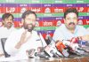 Union Minister and Lok Janshakti Party president Ram Vilas Paswan addressing a press conference at his residence in New Delhi on Wednesday. (UNI)