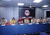IGP Jammu, MK Sinha, Jammu Chamber president and other officers at a function in Jammu on Thursday.
