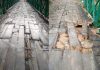 Old Wooden bridge over Tawi near Chenani speaks itself about State of neglect by PWD authorities. — Excelsior/K Kumar