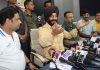 Anti-Terrorists Front Chairman, MJS Bitta addressing press conference in Jammu on Friday. -Excelsior/ Rakesh