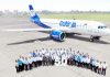 Senior management of GoAir with the 50th aircraft after its induction into fleet.