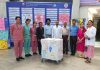 Staff of SMVD Narayana Super Speciality Hospital posing on culmination of Infection Control Month.