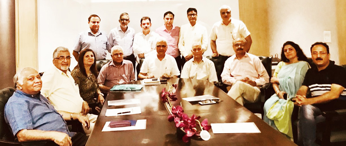 The members of Global Kashmiri Pandit Diaspora during a meeting in New Delhi.k-6 The members of Global Kashmiri Pandit Diaspora during a meeting in New Delhi.