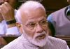 Prime Minister Narendra Modi speaking in the Rajya Sabha on Wednesday.