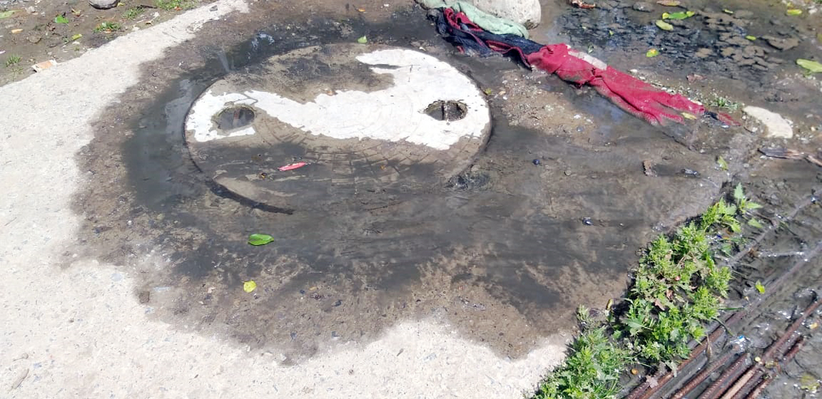 A view of incomplete Pahalgam STP. —Excelsior/Sajad Dar A view of incomplete Pahalgam STP. —Excelsior/Sajad Dar