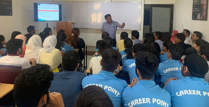 NEET & JEE aspirants during an interactive session at Career Point Jammu. NEET & JEE aspirants during an interactive session at Career Point Jammu.