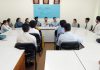 Students during placement drive at MBS College in Jammu.