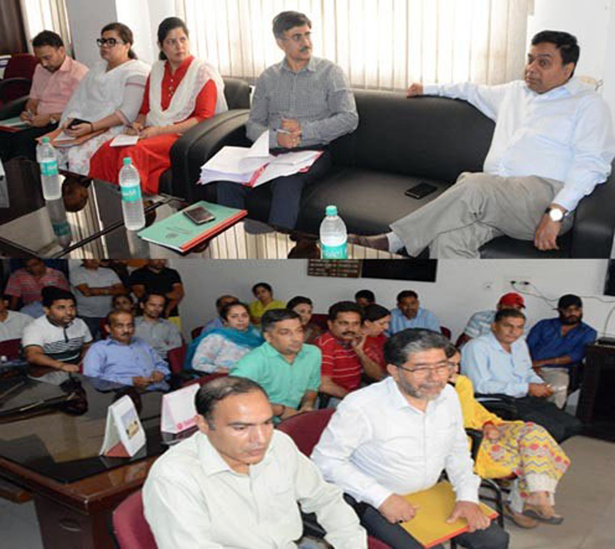 Commissioner Secretary Information, Manoj Kumar Dwivedi chairing a meeting on Wednesday. Commissioner Secretary Information, Manoj Kumar Dwivedi chairing a meeting on Wednesday.