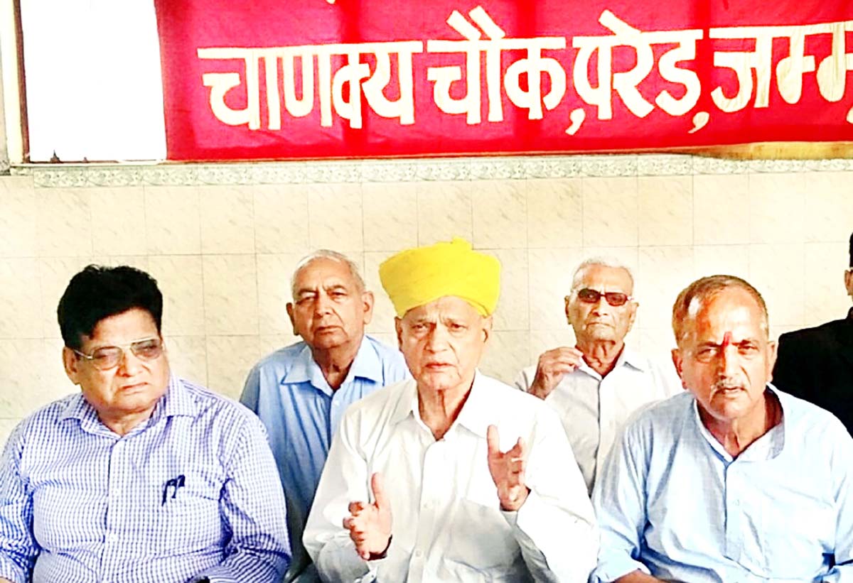 President of Dogra Brahman Pratinidhi Sabha addressing a press conference at Jammu on Sunday. President of Dogra Brahman Pratinidhi Sabha addressing a press conference at Jammu on Sunday.