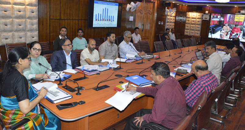 Commissioner Secretary School Education Sarita Chauhan chairing Executive Committee meeting of Samagra Shiksha at Srinagar. Commissioner Secretary School Education Sarita Chauhan chairing Executive Committee meeting of Samagra Shiksha at Srinagar.