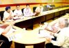 Dr Ashok Bhan chairing Governing Council meeting of SMVD Gurukul on Saturday.