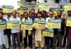 Members of Jammu and Kashmir Awami Forum protesting in Srinagar. —Excelsior/Shakeel