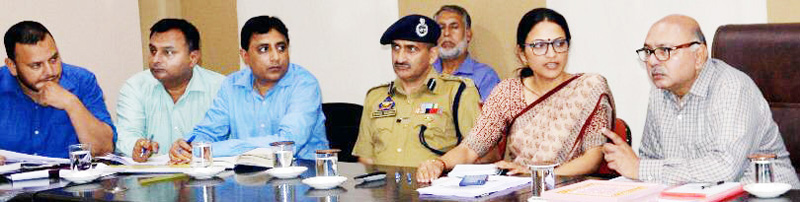 Advisor K Skandan chairing a meeting at Samba on Friday. Advisor K Skandan chairing a meeting at Samba on Friday.