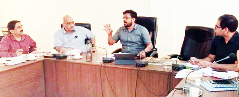 Commissioner Secretary, PHE, I&FC Department Ajit Kumar Sahu expressing his views during meeting. Commissioner Secretary, PHE, I&FC Department Ajit Kumar Sahu expressing his views during meeting.