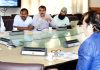 Chief Secretary chairing a meeting at Srinagar on Tuesday.