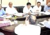 Divisional Commissioner Jammu chairing a meeting on Tuesday.