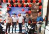 Officials of Jammu Motors during launch of all New CT 110 and Platina 110 H at Jammu on Tuesday.