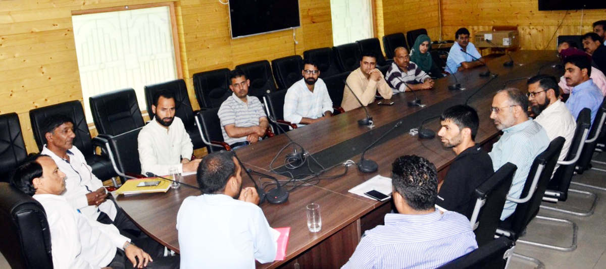 Leaders of Employees Unions during a meeting on Thursday.