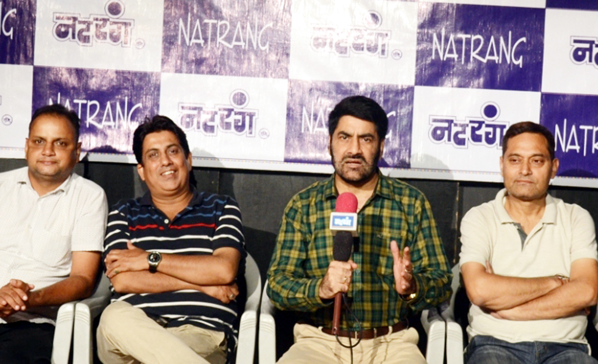 Natrang Director Balwant Thakur addressing press conference at Jammu on Tuesday. Natrang Director Balwant Thakur addressing press conference at Jammu on Tuesday.