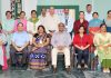 Dignitaries during first official meeting of Hub of Learning at Heritage School in Jammu.