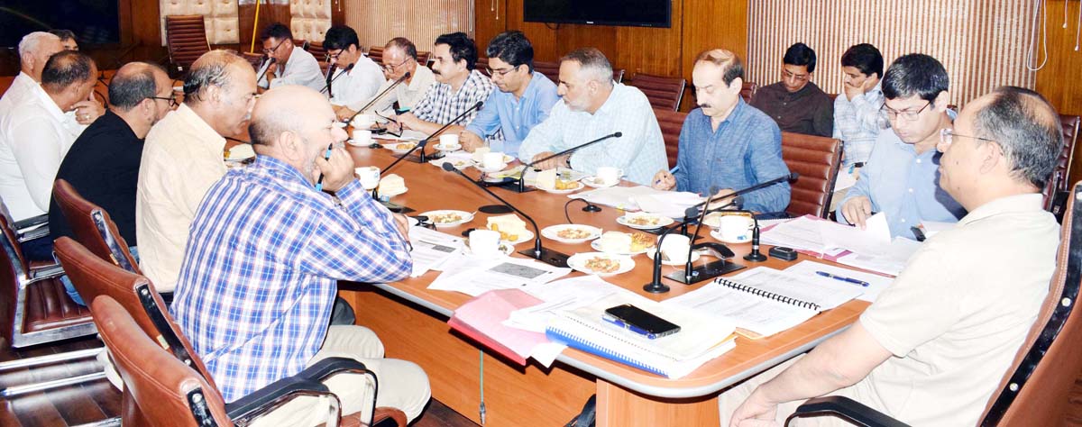 Principal Secretary, Planning Rohit Kansal chairing a meeting on Saturday. Principal Secretary, Planning Rohit Kansal chairing a meeting on Saturday.