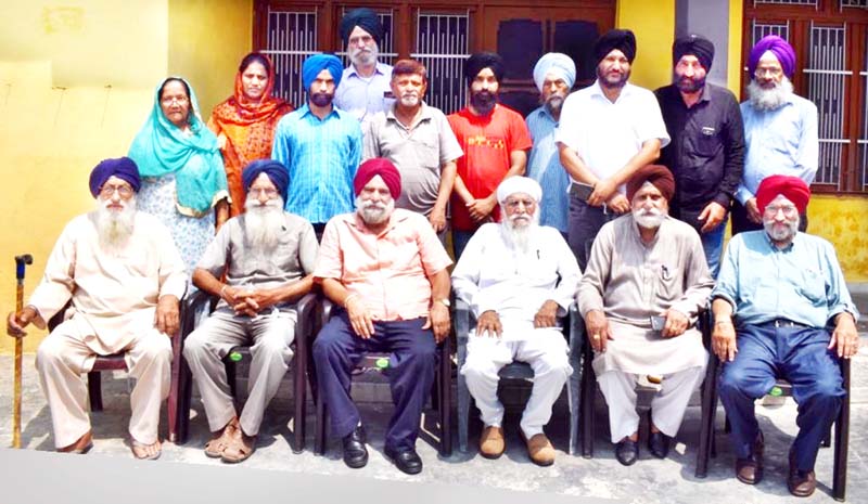 Poets and intellectuals during a monthly meeting of Punjabi Sahitik Sabha at Simbal Camp on Sunday. Poets and intellectuals during a monthly meeting of Punjabi Sahitik Sabha at Simbal Camp on Sunday.
