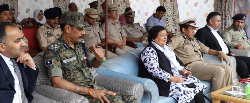 Chief Justice Gita Mittal during her visit to Central Jail on Saturday.