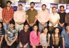 Participants of acting workshop organized by Natrang along with its Director, Balwant Thakur and trainer Vikram Sharma posing for a group photograph.